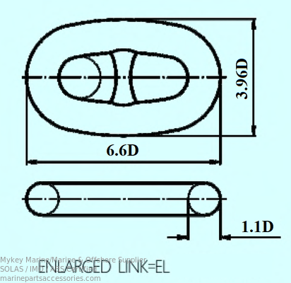 কেনা LR NK RINA RMRS সার্টিফিকেট সহ বর্ধিত লিঙ্ক 38mm-200mm মোরিং চেইন অনলাইনে উৎপাদন
