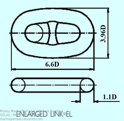 satın al LR NK RINA RMRS Sertifikalı Genişletilmiş Bağlantılı 38mm-200mm Bağlama Zinciri Çevrimiçi üretim