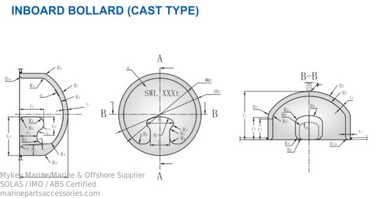 acheter Bollards pour navires à grande charge Gris Noir Bollards d'amarrage pour navires de mer Approbation CCS fabrication en ligne