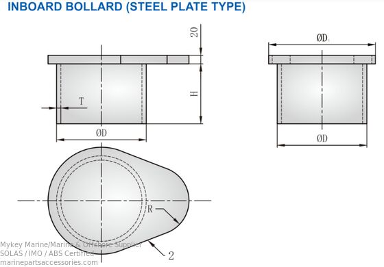 acheter Bollard marin peint pour l'amarrage et le mouillage de bateaux, gris fabrication en ligne