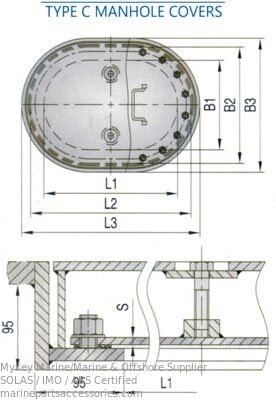 خرید 550mm 600mm 800mm عرض دریای Manhole مقاومت در برابر خوردگی بالا تولید آنلاین