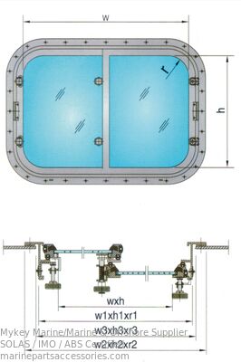 kupować CCS Approval Aluminium Marine Windows 740X500 Sliding Boat Windows produkcja online