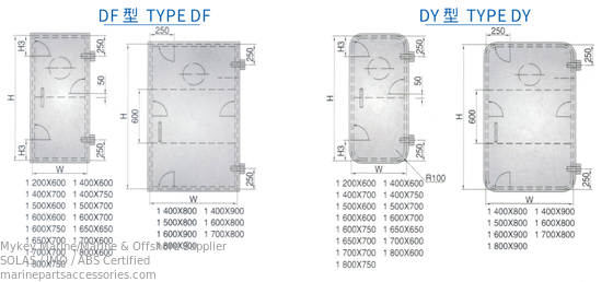 Buy TYPE DF/DY Marine Watertight Doors Single Leaf Steel Boat Door online manufacture